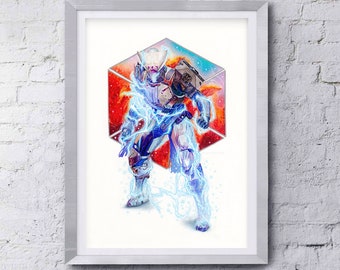 MEHRFACHE Destiny 2 inspirierte Titan Kunstdrucke