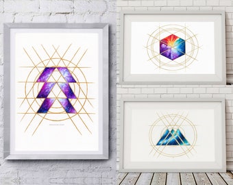 Destiny Inspired Nebula Sigil logo Art Prints