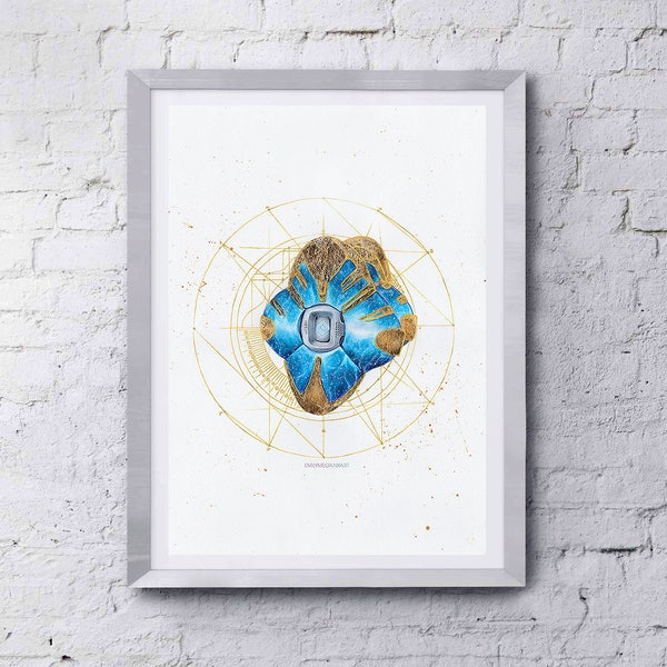 Destiny Inspired Cosmos Shell Ghost Art Print