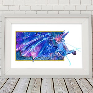 NAMIELLE Monster Hunter World inspired Art Print