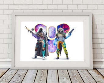 MULTIPLE Destiny 2 Inspired Hunter Art Prints