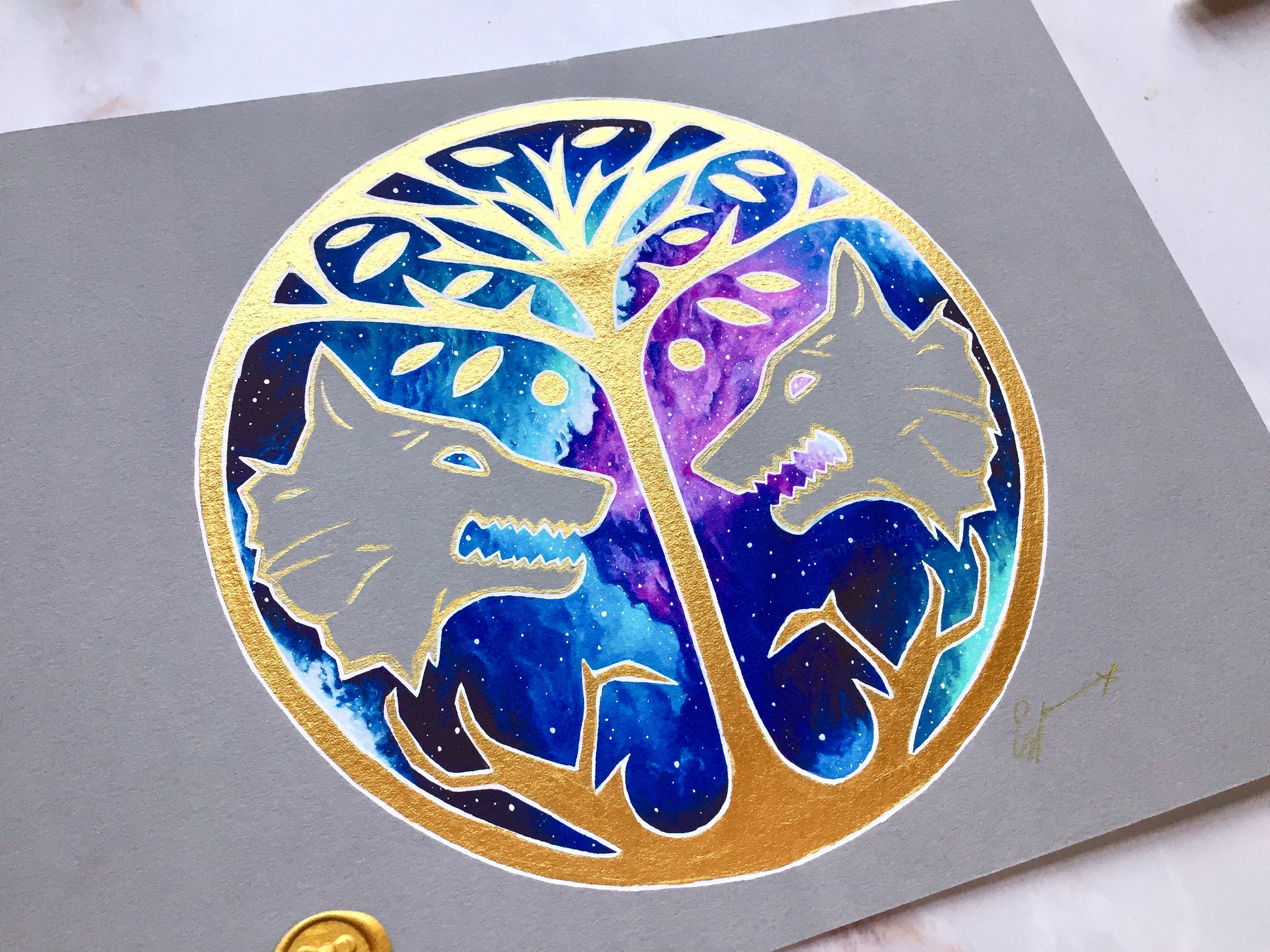 Destiny Inspired Nebula and Gold Iron Banner Art Print - Etsy