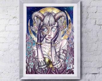 Luna's Oracle Art Print