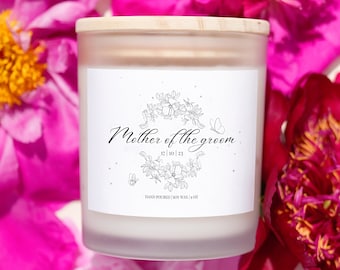 Mother Of The Groom Gift From Bride, Wedding Candle Favors, Mother Of The Groom Candle, Parent Gifts For Wedding, Parent Of The Groom Gift