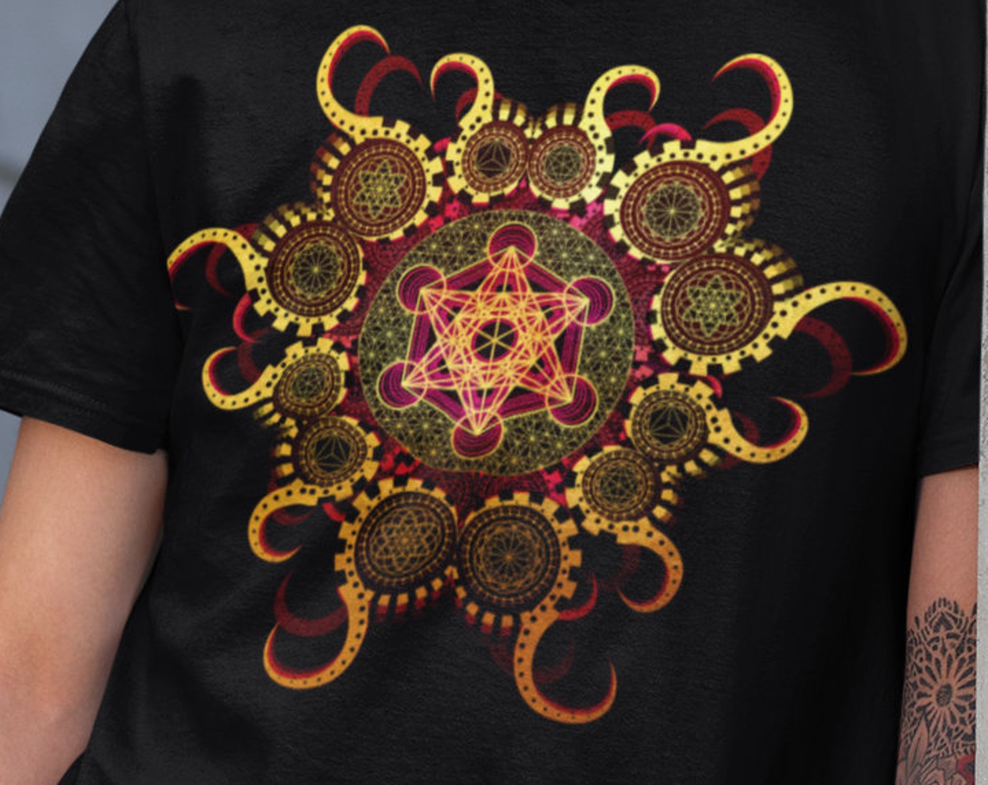 Metatrons Wrfel | Heilige Geometrie T-Shirt Metatrons Wrfel | Heilige Geometrie T-Shirt
