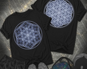 Sacred Flower Grids 2 Sided Comfort T-Shirt