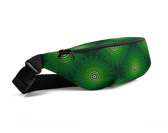 Green Radiant Star Fanny Pack
