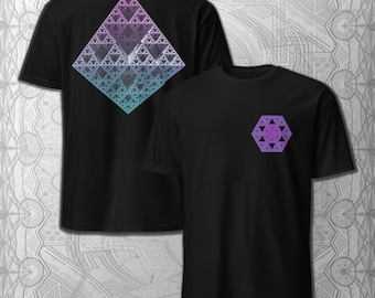 シェルピンスキー フラクタル Tシャツ | 幾何学アート Tシャツ