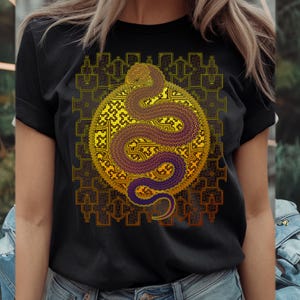 Shipibo Conibo | Psychedelic Pattern | Cosmic Snake | Ayahuaska | Sacred Geometry | Spiritual GIft | Unisex t-shirt