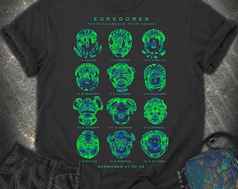 Egregores Cymatic Faces Comfort T-Shirt