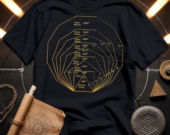 Geometric Polygons T-Shirt | Sacred Geometry Spiritual Tee