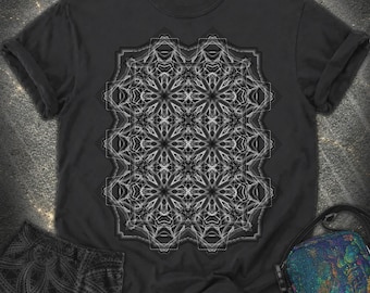 Monochrome Geometric Nexus Comfort T-Shirt