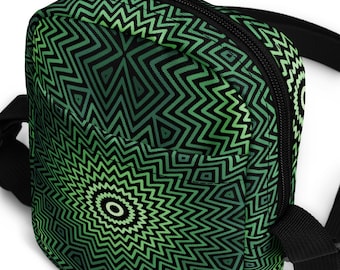 Green Radiant Star Utility crossbody bag