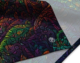 Shipibo Conibo Pattern | Ayahuaska | Psychedelic Intricate Artwork | Sacred Geometry Clothing | All-over print bandana
