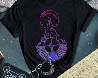 Camiseta Crop Circle Antenna / Camiseta Esoteric Psychedelic Festival