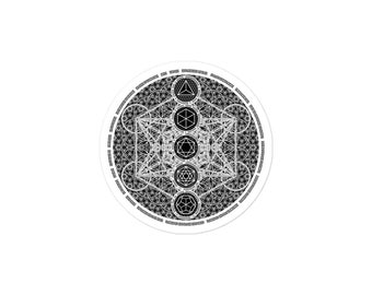 Metatron's Cube Sticker | Sacred Geometry, Platonic Solids