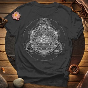 a t - shirt with a design of a triangle