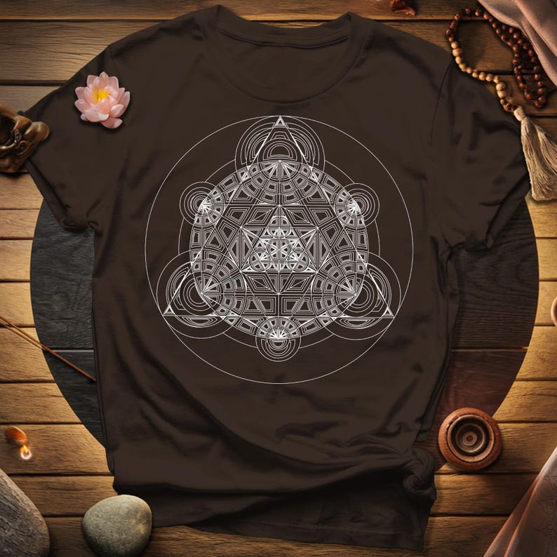 a t - shirt with a design of a triangle