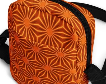 Starflower Orange Mosaic Utility crossbody bag