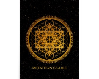 Metatron's Cube Art Print | Sacred Geometry Poster
