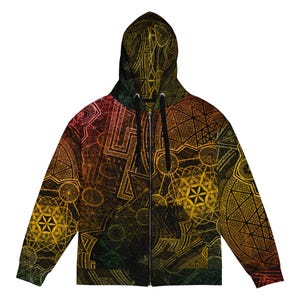 Sudadera con capucha y cremallera unisex