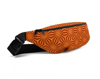 Starflower Orange Mosaic Fanny Pack