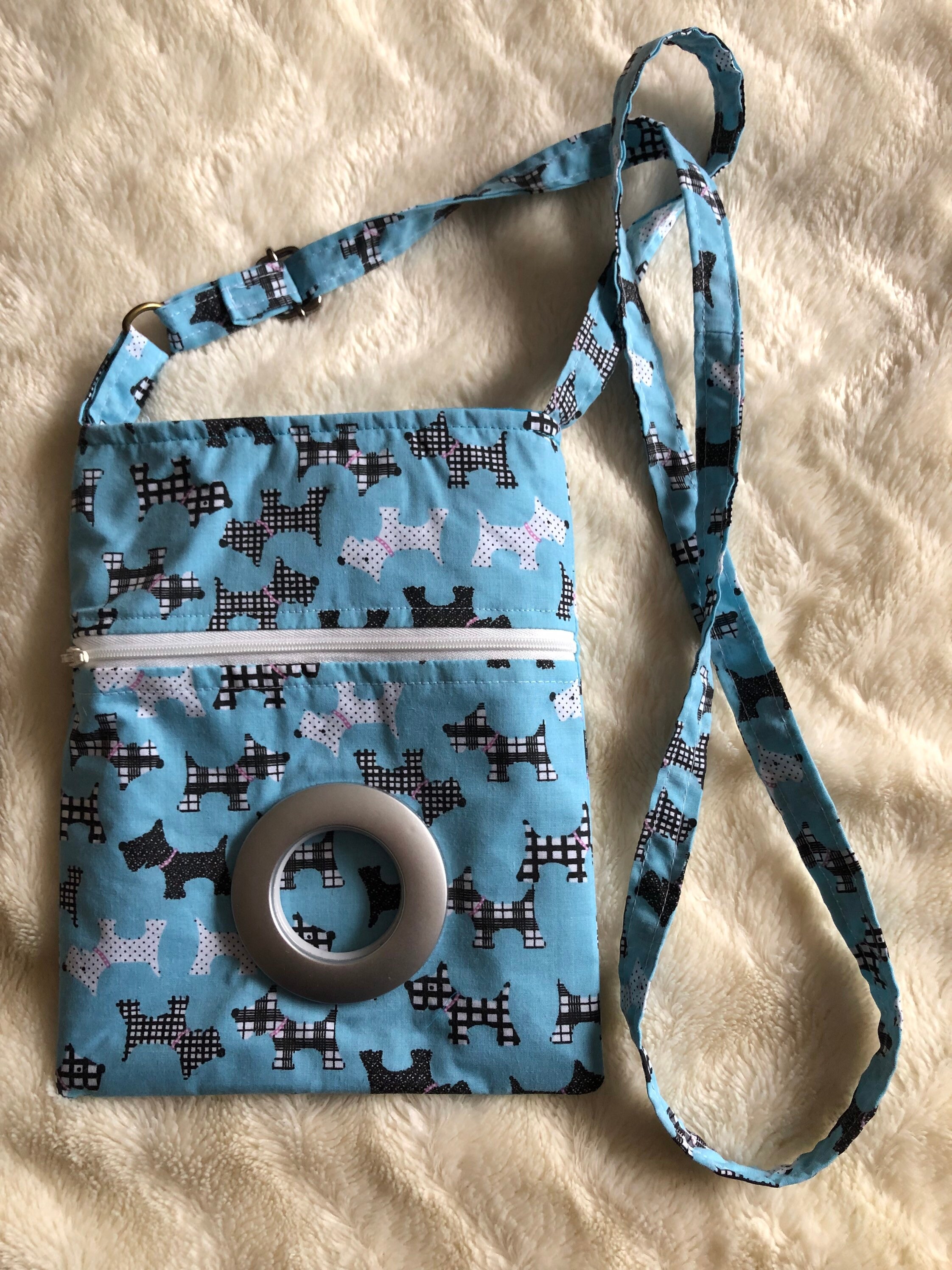 Handmade Dog Walking Cross Body Bag With Adjustable Strap Etsy