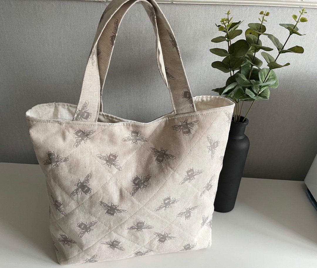 Handmade Quilted Tote Bag Etsy UK