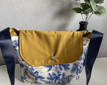 Handmade fabric Shoulder bag