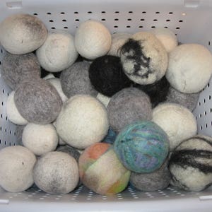 Bargain Balls! Listing is for one felted ball, please select how many balls you would like from the drop down menu