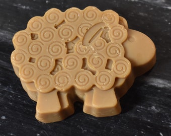 Sheep Soap - Scented - Cherry Almond, Lavender, Vanilla Hazelnut - Purple Sheep, Brown Sheep, Red Sheep