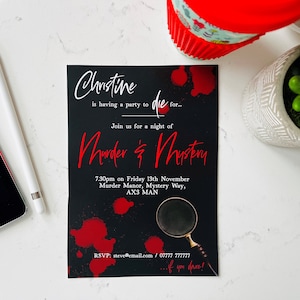Murder Mystery Party Invitation - Etsy