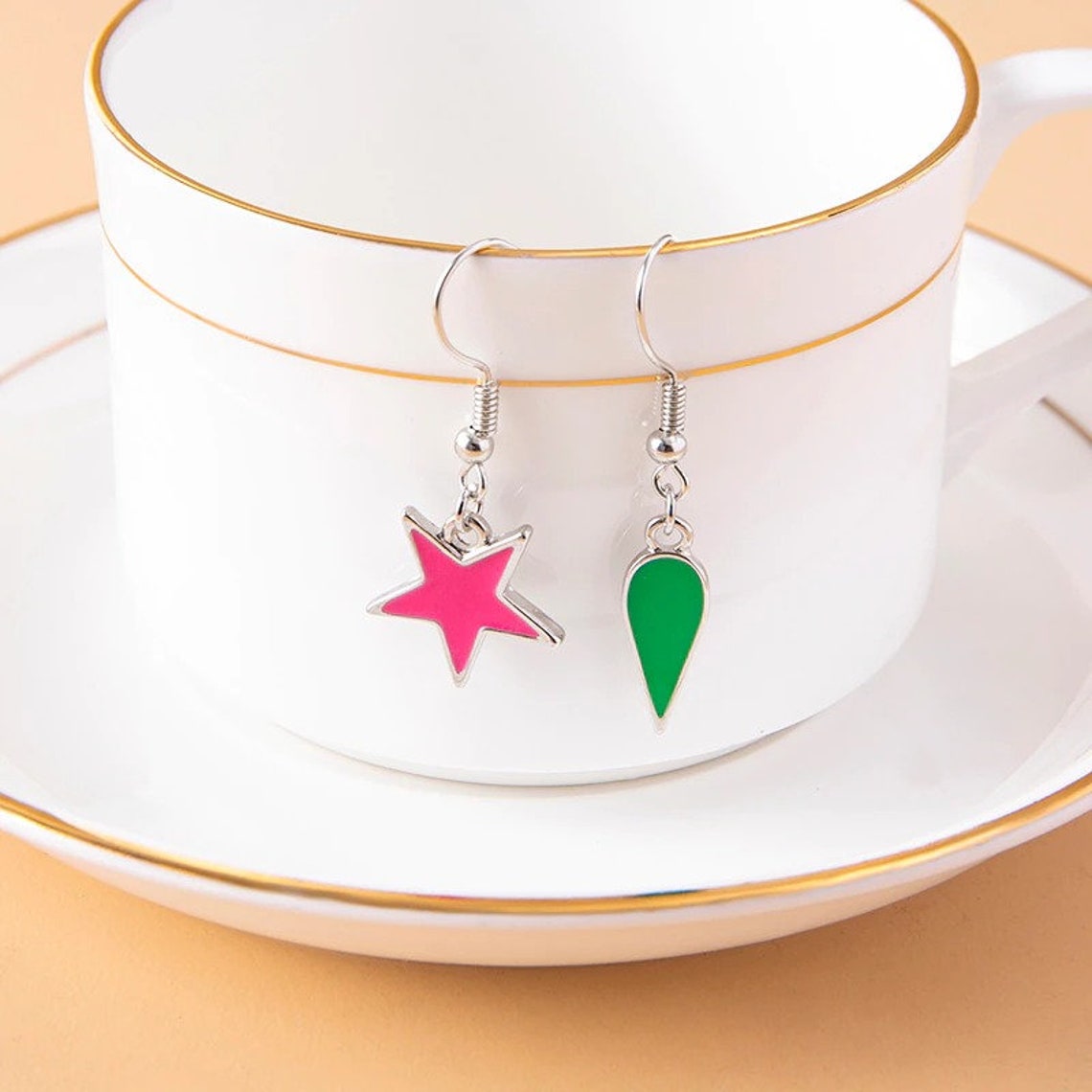 Hisoka earrings etsy Clearance