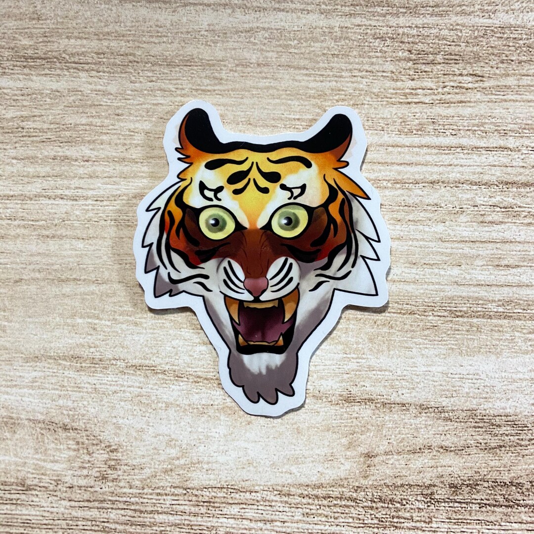 Tigerman Sticker Tiger Sticker - Etsy