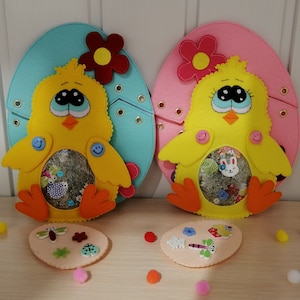 I spy bag, Easter gift, Easter eggs, Felt chicken, Travel toys, Toddler toys, Eye spy bag, Preschool toys, Find Game, Baby shower gift, gift