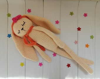 Crochet bunny toy, Crochet woodland animals, Crochet bunny for baby, Newborn gift, Baby shower gift, Stuffed plushie,Plushies kawaii