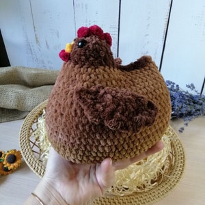 Chicken crochet plush, Mama chicken, Stuffed Animal, Amigurumi, Chicken Plush, Gift Ideas, Plushie toy, Chubby chicken, Farmhouse decor, Hen