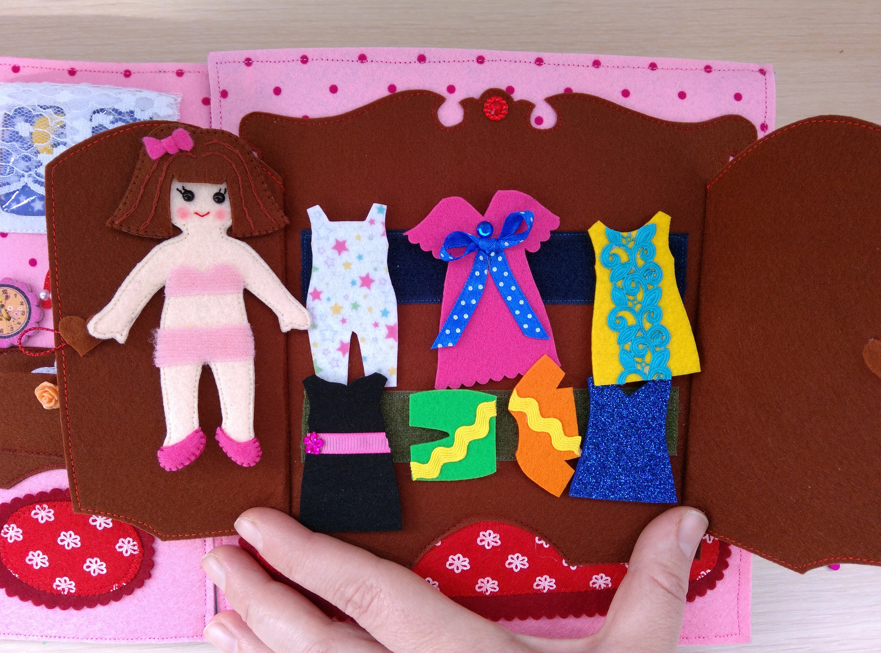 Quiet book doll house Dollhouse Non paper doll Busy book | Etsy