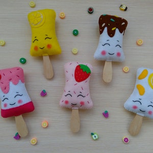 Felt Ice Cream, Felt Food, Felt food, Wedding favors, gifts for birthday, ice cream, Play Kitchen set, Ice Cream Toys, Play Food