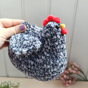 Chicken toy, Crochet chicken, Crochet animals, Chubby toy, Chunky toy, Farmhouse decor, Plushie chicken, Stuffed chicken, Birthday gift
