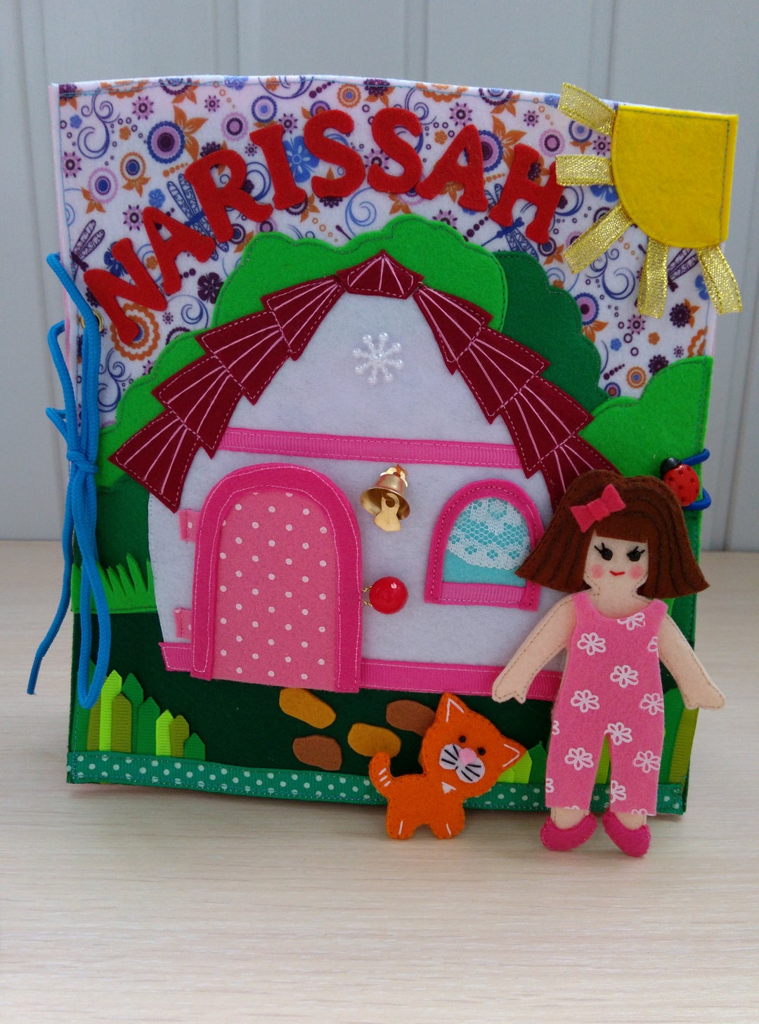 Quiet Book Felt Dollhouse Toddler Children Books Activity Etsy