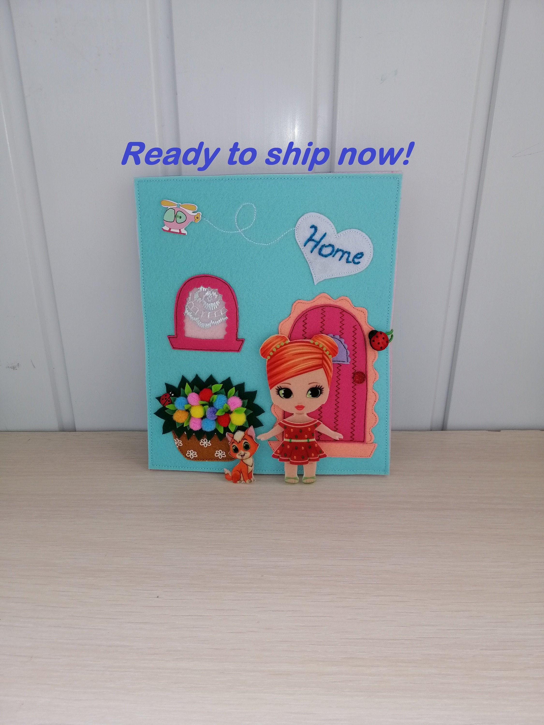 Quiet book dollhouse Mini book Mini books for dolls Etsy