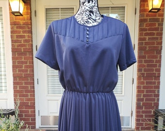 Vintage Navy Blue Dress