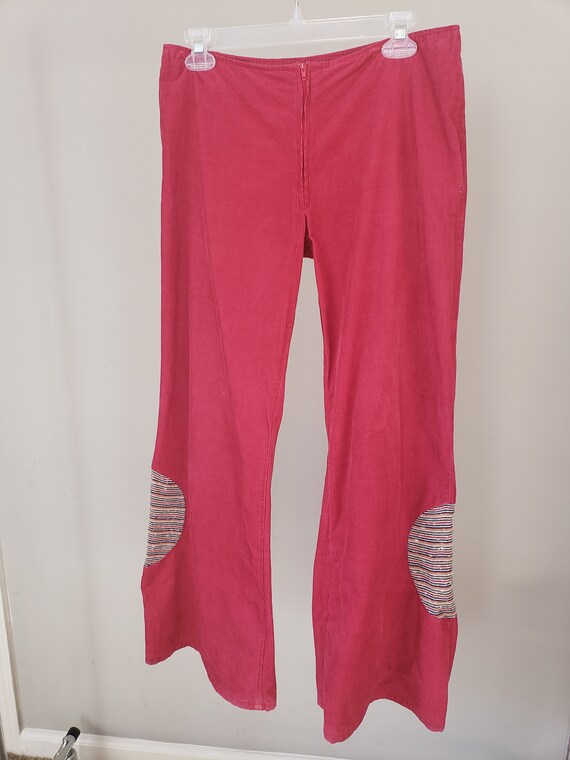 Boho Rust Corduroy Bell Bottoms - image 5