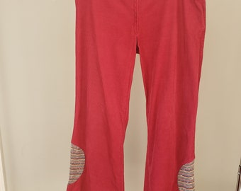 Boho Rust Corduroy Bell Bottoms