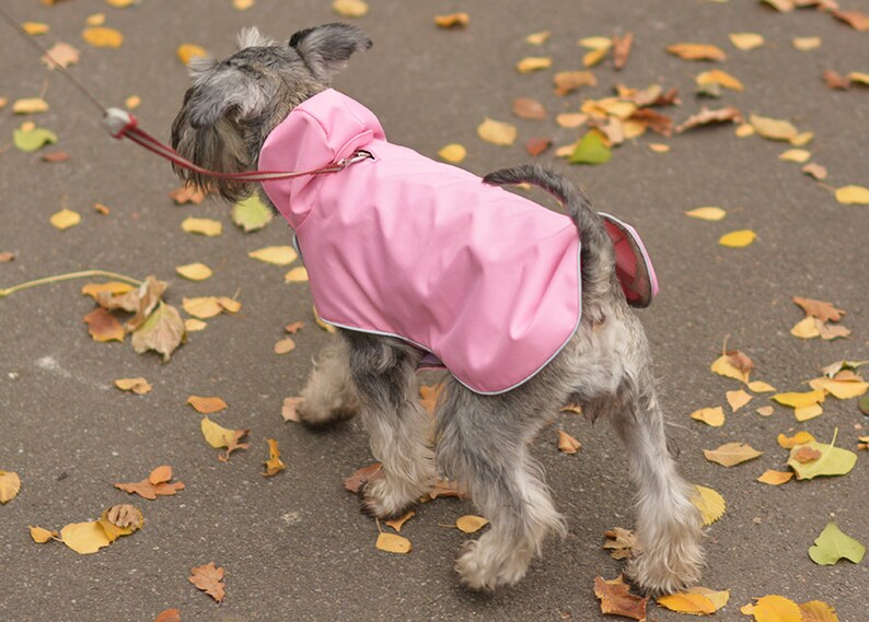 Waterproof Jacket for Dogs Pink Dog Rain Coat Light Etsy