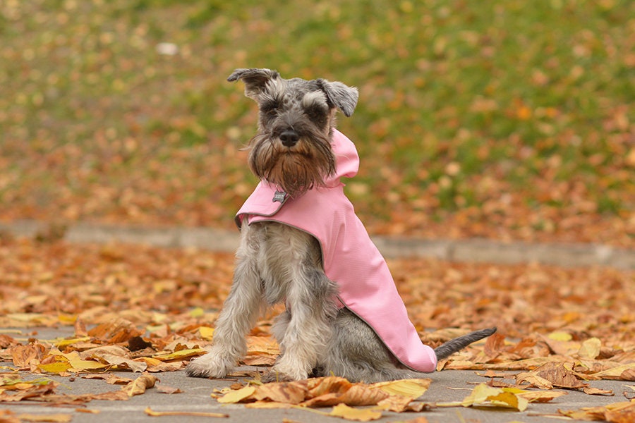 Dog Rain Coat Pink Waterproof Dog Jacket Custom Dog Coat Etsy