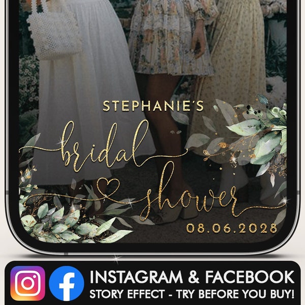 Filtre Instagram pour la douche nuptiale, effet histoire Instagram pour la douche nuptiale, filtre personnalisé Instagram, filtre histoire, filtre Snapchat pour la douche nuptiale