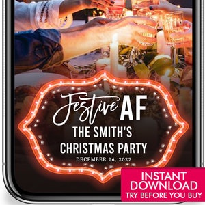 Snapchat Christmas Filter 2022 Christmas Snapchat Filter Christmas Snapchat Geofilter | Etsy