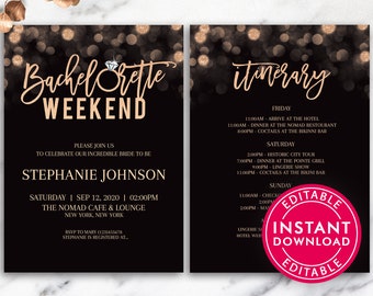 Bachelorette Party Invitations Etsy